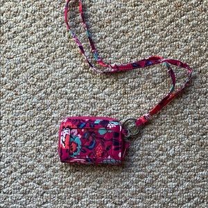 Vera Bradley zip wallet with lanyard🌟🌟